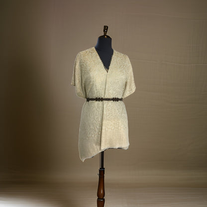 ZARI FLORAL SELF DESIGN