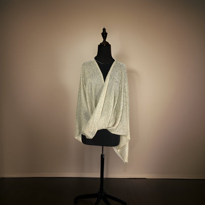 ZARI FLORAL SELF DESIGN