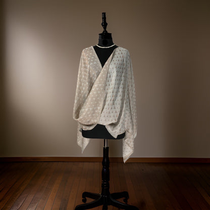 REVERSIBLE ROSE GOLD ZARI STOLE