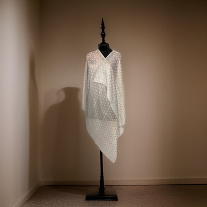 REVERSIBLE ROSE GOLD ZARI STOLE