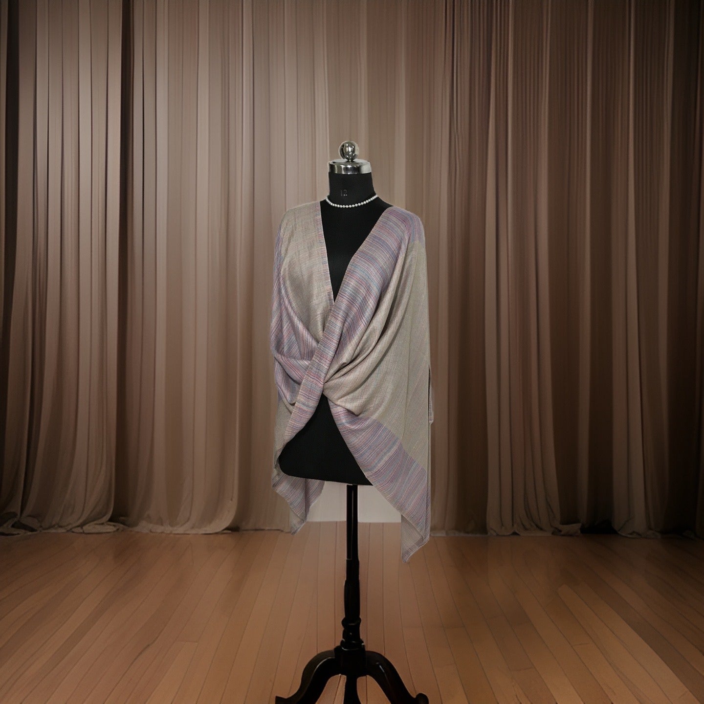 REVERSIBLE STRIPED DESIGN STOLE