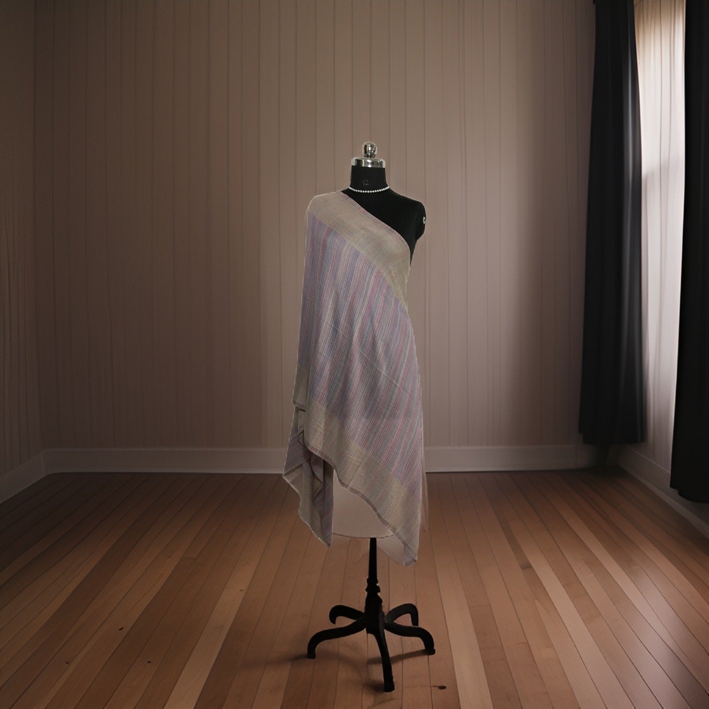 REVERSIBLE STRIPED DESIGN STOLE