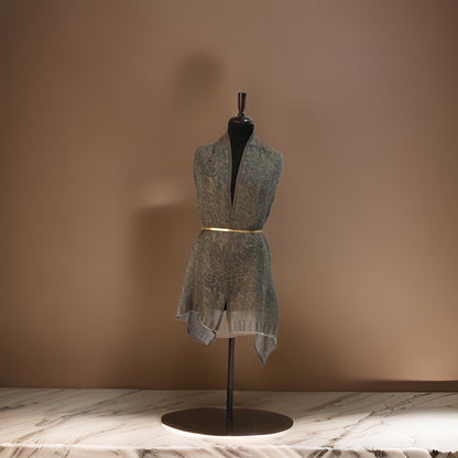 ZARI FLORAL SELF DESIGN